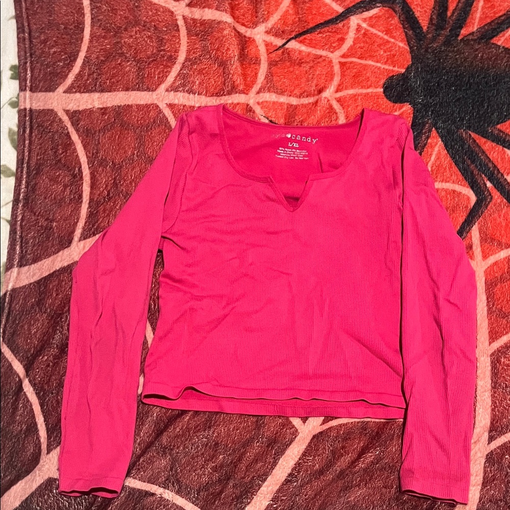 WEN Vibrant Pink Long Sleeve Top